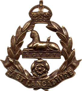 East Lancashire Regiment cap badge