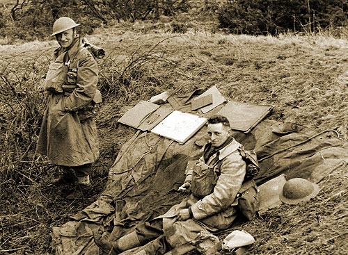 Training on Salisbury Plain winter 1940