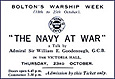 Morale raising talk for Warship Week 1941
