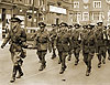 Bolton Artillery marching along Bradshawgate en route to Trinity St Station summer 1939